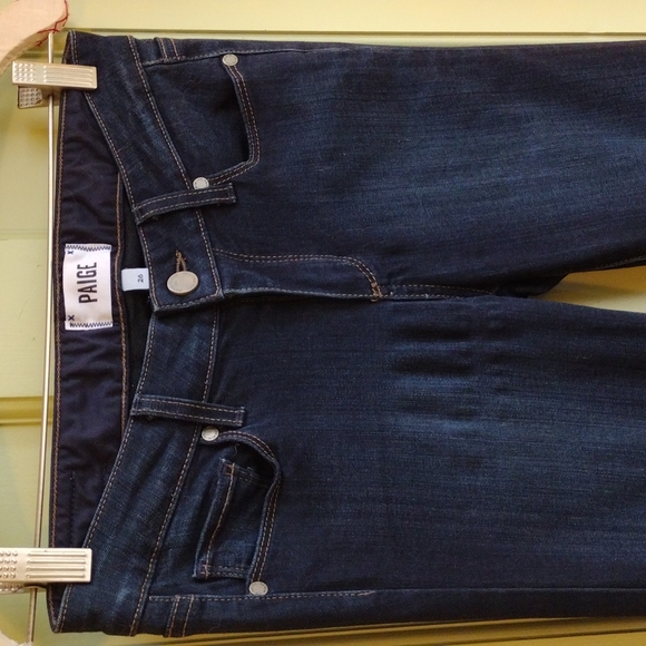 Women's Paige Skyline Skinny size 26 denim clean dark wash - Picture 8 of 13